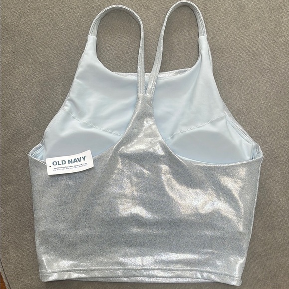 Old Navy Silver Metallic Tank Top - Picture 3 of 6